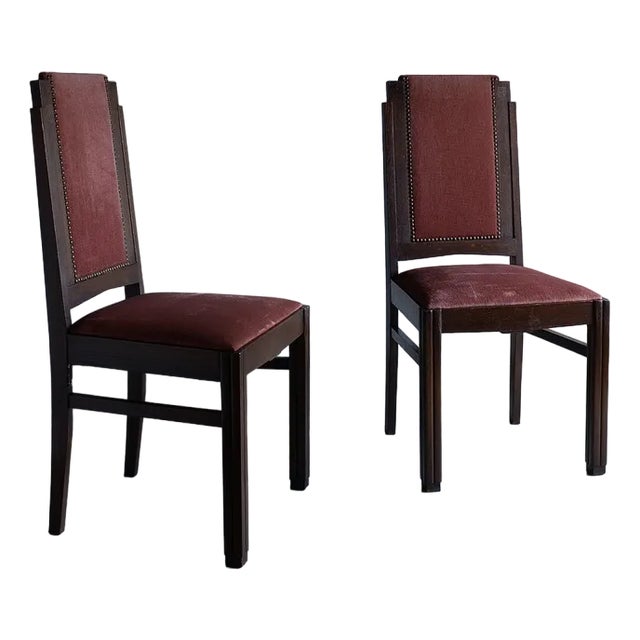 Amsterdam School Oak Armchairs, Netherlands, 1920s, Set of 3 For Sale