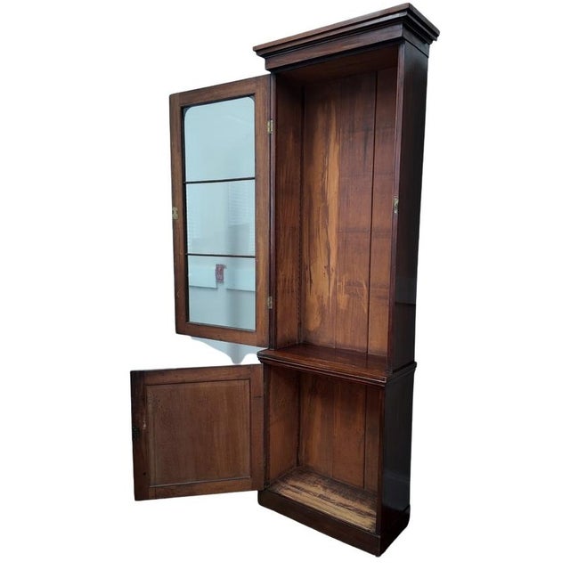 Late 19th and Early 20th C. Glazed Mahogany Library Cabinets - A Pair For Sale - Image 4 of 12