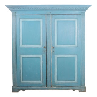 Early 19th Century Italian Painted Wardrobe For Sale