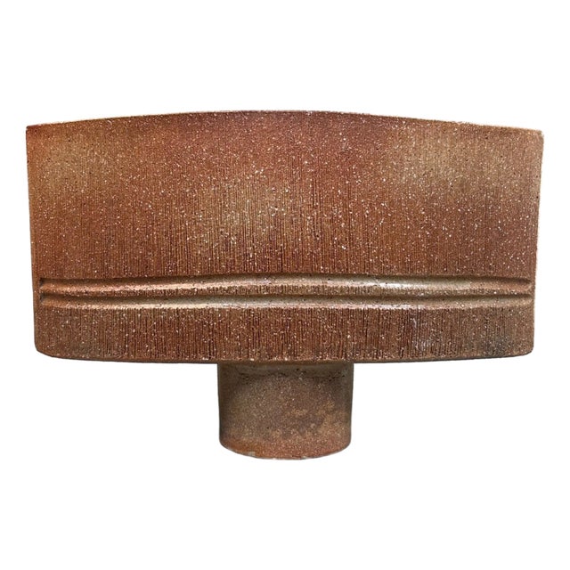 Japanese Modernist Ceramic Ikebana Vase, 1960s For Sale