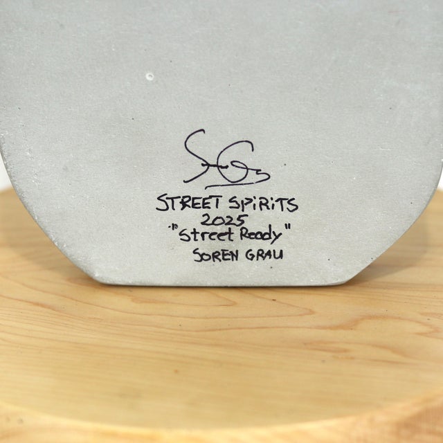 Street Spirits: Street Ready - Original Contemporary Street Art Mixed Media Painting by Soren Grau For Sale - Image 10 of 12