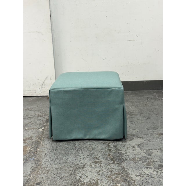 Design Plus Gallery presents a Cocktail Ottoman from Hickory Chair. This tailored square ottoman is upholstered in a muted...