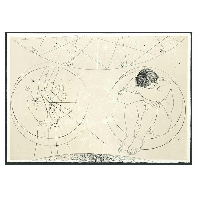 Pierre Yves Tremois, Fiat Lux, Etching, 1955 For Sale