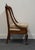 Wood Vintage Antique Solid Mahogany Gothic Revival Jacobean Upholstered Arm Chair For Sale - Image 7 of 10