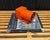 Drawing/Sketching Materials Vintage Mid Century Orange Panasonic Pencil Sharpener For Sale - Image 7 of 7