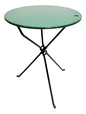 Cumano Table in Green Metal by Achille Castiglioni for Zanotta, 1980s