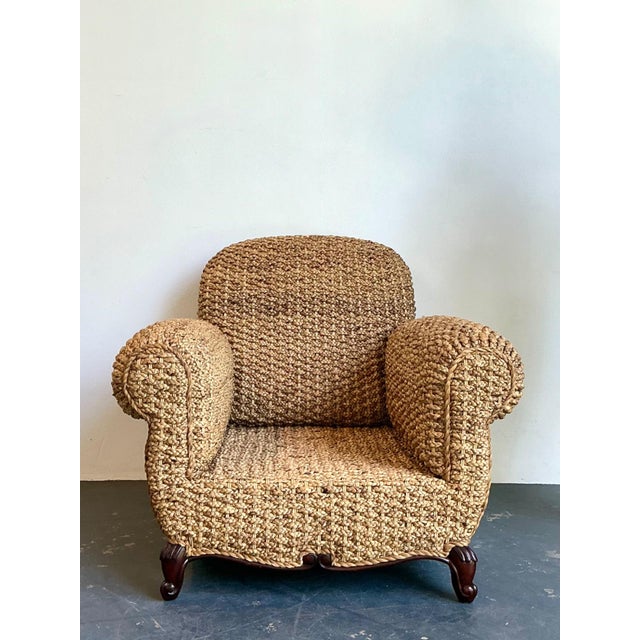 This vintage organic modern club chair by Ralph Lauren showcases the brand’s signature ability to elevate natural...