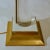 1960s Acrylic Glass and Brass Italian Table Lamp with Silk Lamp Shade, 1960s For Sale - Image 5 of 9