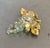 Gold Tone / Clear Bead Grape Bunch Brooch For Sale - Image 4 of 4