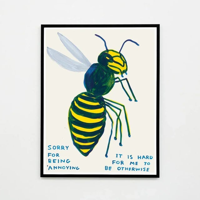 Contemporary David Shrigley, Sorry for Being Annoying, 2021, Lithograph Poster, Framed For Sale - Image 3 of 3