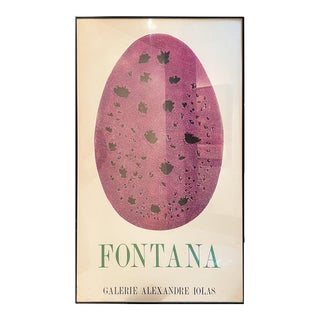 20th Century Fontana Poster From Galerie Alexandre Iolas For Sale