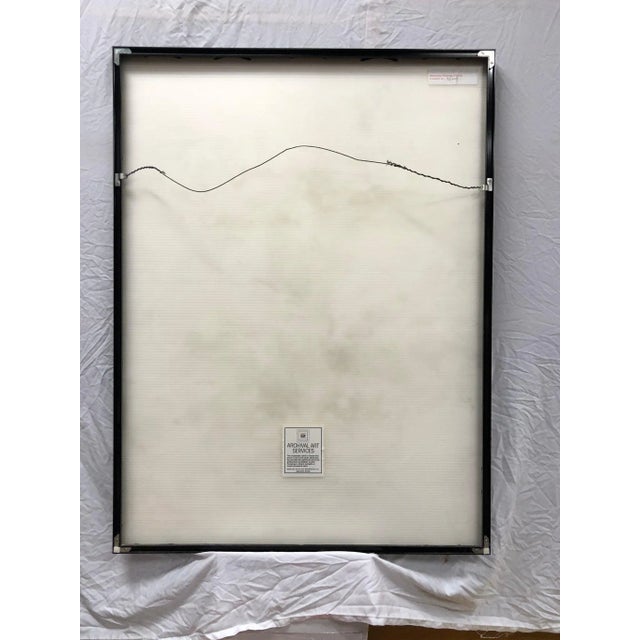 Mid 20th Century Original Nasser Ovissi Painting Mixed Media, Framed For Sale - Image 4 of 4