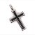 1990s David Yurman Black Diamond Chevron Silver Cross Pendant 16.5g Estate For Sale - Image 10 of 14