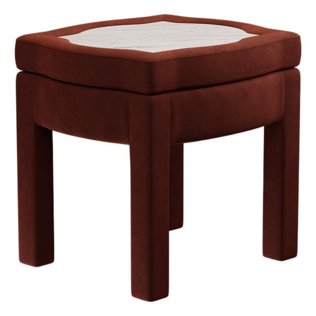 Piero Ottoman in Velvet by Ceraudo For Sale