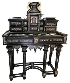 19th Century Ebene Desk from Joseph Bertin, Milan