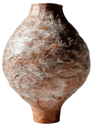 No 3 Terracotta Moon Jar by Elena Vasilantonaki