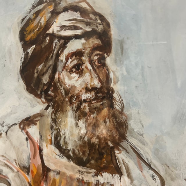 20 Th Century Lithograph in Colour by Walter Spitzer( 1927-2021) Signed Framed Titled Agar and Ismael For Sale - Image 11 of 12