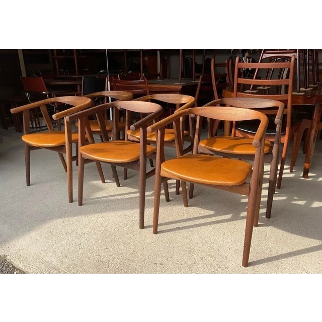 Danish Shaker Dining Table and Dining Chairs by Hans J. Wegner for Getama, Set of 7 For Sale - Image 13 of 18