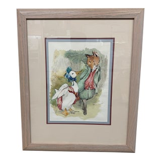 Beatric Potter Jemima Puddle Duck and the Fox, Framed For Sale