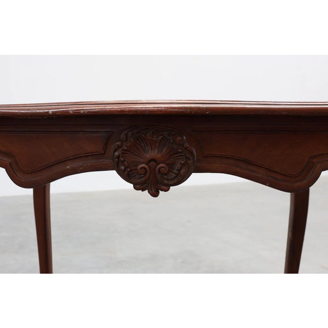 Antique Louis XV Carved Side Table, France, 1900s For Sale - Image 5 of 13