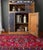 Rustic Blue Painted 19th Century Romanian Step Back Cupboard Cabinet For Sale - Image 10 of 18
