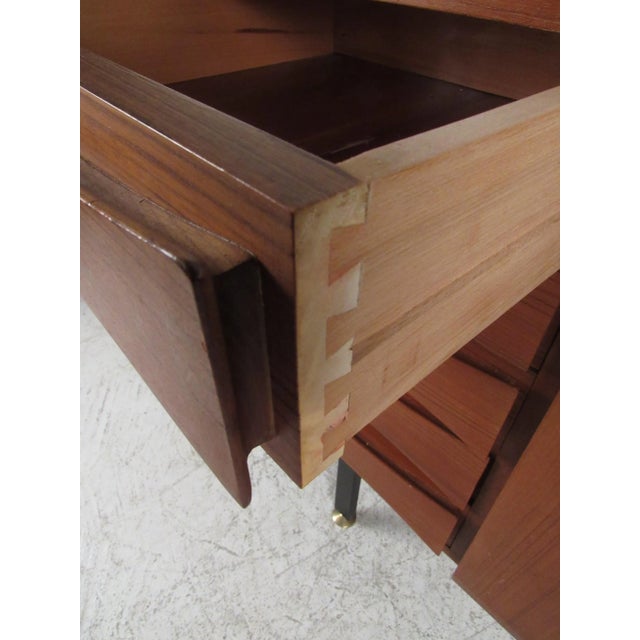 Contemporary Modern Teak Sideboard For Sale - Image 4 of 13