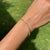 This elegant bracelet features 0.87 carats of sparkling diamonds, set in 14K yellow gold. each measuring approximately 1.8...