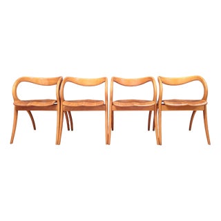 Chairs from A. Sibau, Italy, 1980s, Set of 4 For Sale