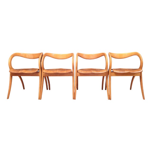Chairs from A. Sibau, Italy, 1980s, Set of 4 For Sale
