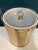 This lovely vintage ice bucket by Custom Deco features a sleek gold rim and a clear acrylic lid topped with a coordinating...