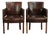 Vintage Dining Chairs in Cowhide Leather, Set of 2 For Sale