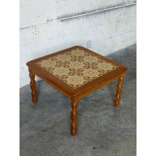 In Style of Henning Kjærnulf Tiles Coffee Table Danish Mid-Century Modern 1960s For Sale - Image 4 of 8
