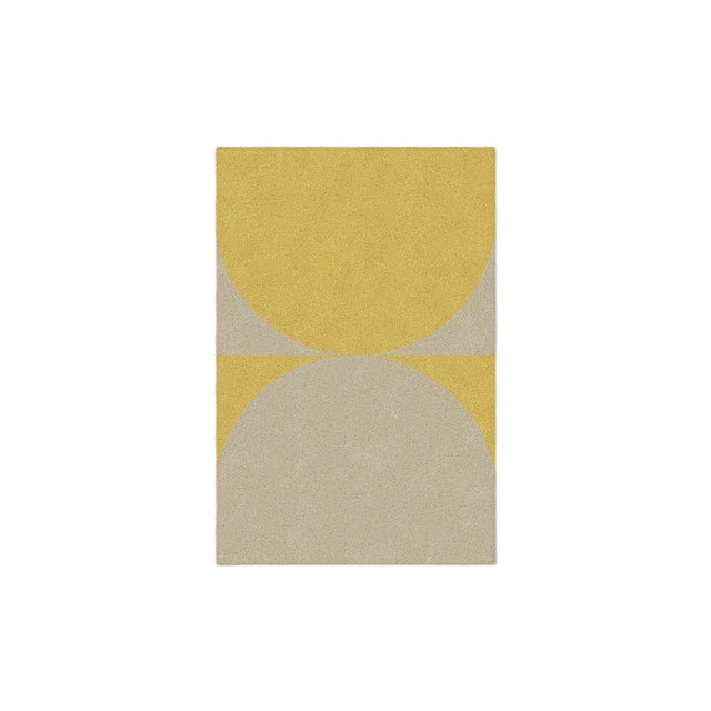 Taupe/Mustard Shape in Rug from Marqqa For Sale
