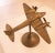 Metal Vintage Brass Airplane Model Figurine For Sale - Image 7 of 8