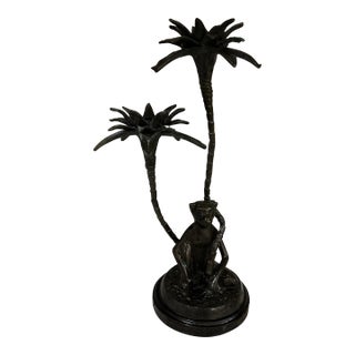 Brass Monkey Candleholder For Sale