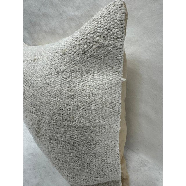 Turkish Hemp Pillow Cushion Natural Cream Pillow Cushion Cover 16" x 24" #30244 Enhance your home decor with our Kilim...