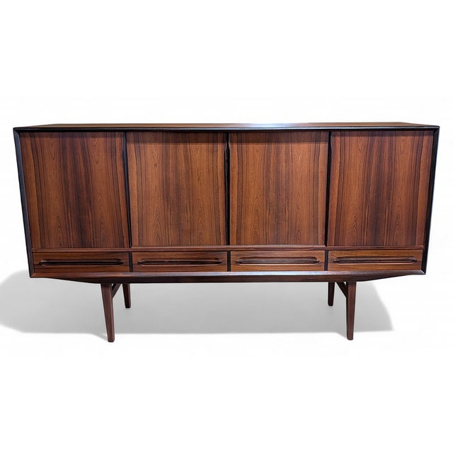1950s Rosewood Credenza For Sale - Image 4 of 6