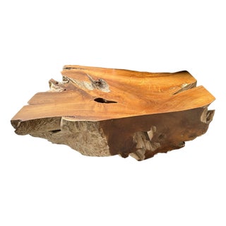 Andrianna Shamaris Impressive Single Teak Root Coffee Table For Sale