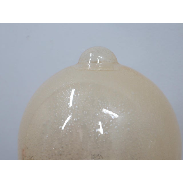 Dome Lamps in Pulegoso Glass and Gilded Brass from La Murrina, 1970s, Set of 2 For Sale - Image 6 of 14