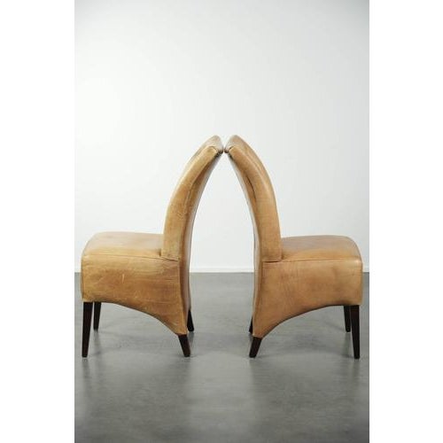 Cowhide Leather Dining Chairs, Set of 6 For Sale - Image 5 of 14