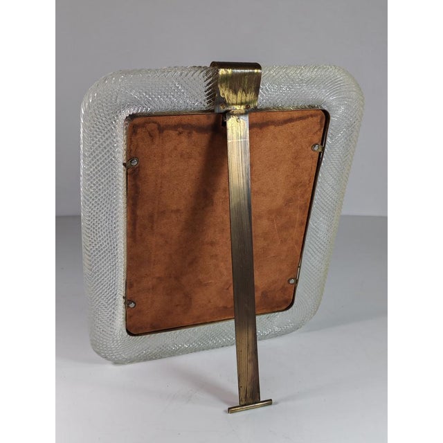 Art Deco Twisted Murano Glass Table Mirror from Venini, 1930s For Sale - Image 8 of 11