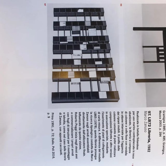 6 shelves placed in the center, between the two columns they are 33 cm wide, the shelves on the sides are 45.5 cm wide and...