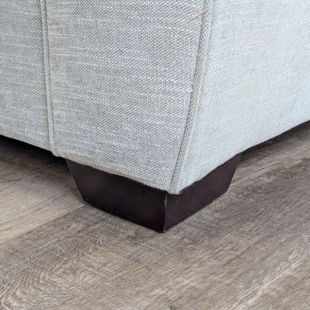 Wood Pottery Barn Pearce Transitional Roll Arm Sofa For Sale - Image 7 of 10