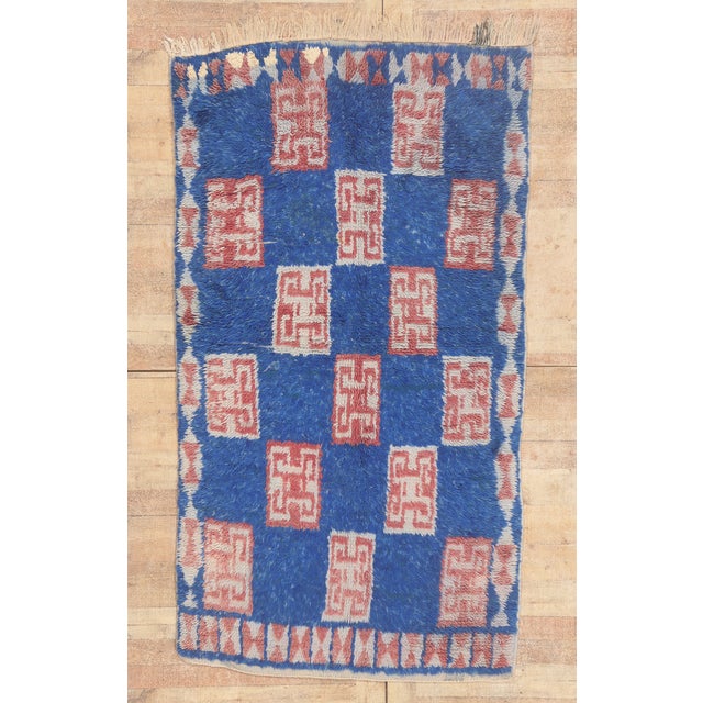 Vintage Azilal Moroccan Rug, 04'02 X 07'04 For Sale - Image 10 of 10