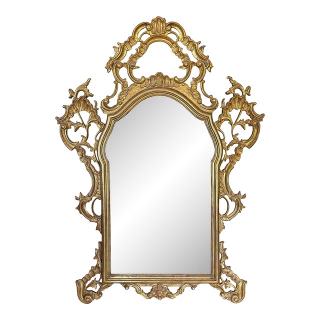 18th C Style Hendrix Allardyce French Rococo Giltwood Mirror For Sale
