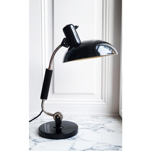 Black Bauhaus Desk Lamp by Christian Dell for Koranda, Austria, 1930s For Sale - Image 8 of 11