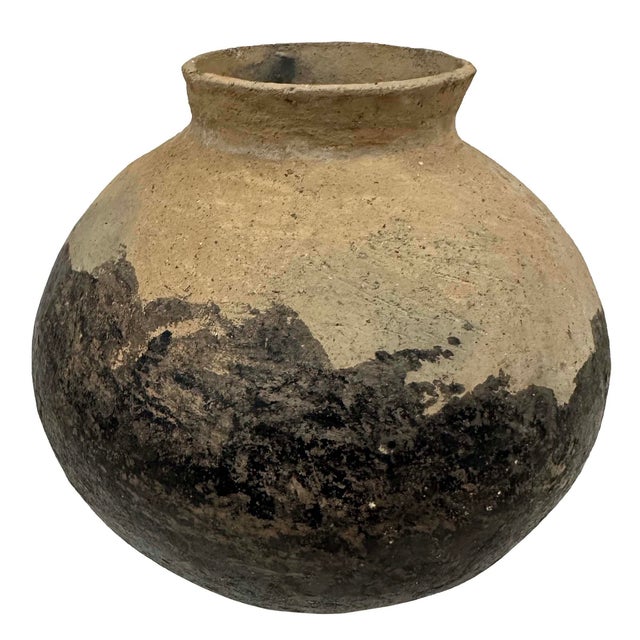 Antique Japanese Yayoi Era Hand Made Pot Shaped Pottery For Sale - Image 10 of 14