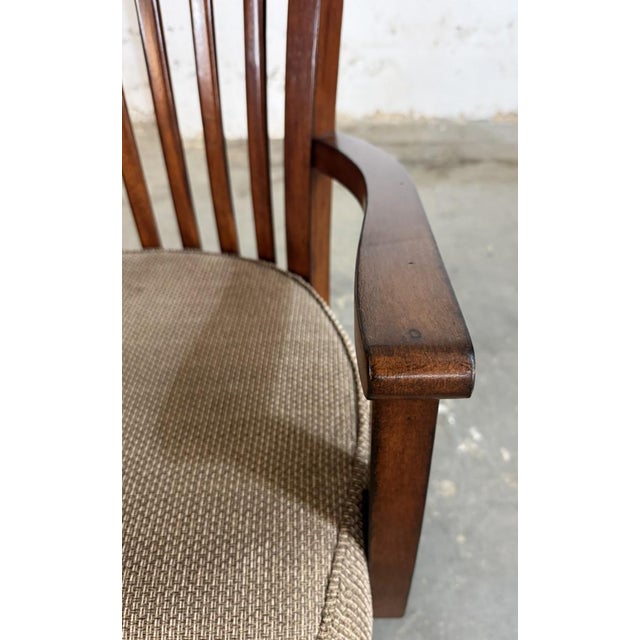 Riverside Furniture Traditional Wood Swivel Desk Chair For Sale - Image 10 of 13