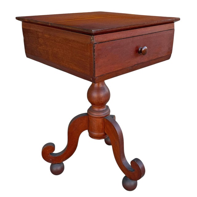 19th Century American Empire Side Table For Sale - Image 4 of 14