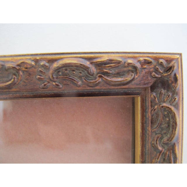 Vintage framed Indian painting meticulously handcrafted on a real skeleton Peepal tree or fig leaf. The artwork depicts a...